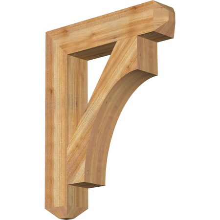 Ekena Millwork Westlake Craftsman Rough Sawn Bracket, Western Red Cedar, 6"W x 30"D x 38"H BKT06X30X38WTL04RWR